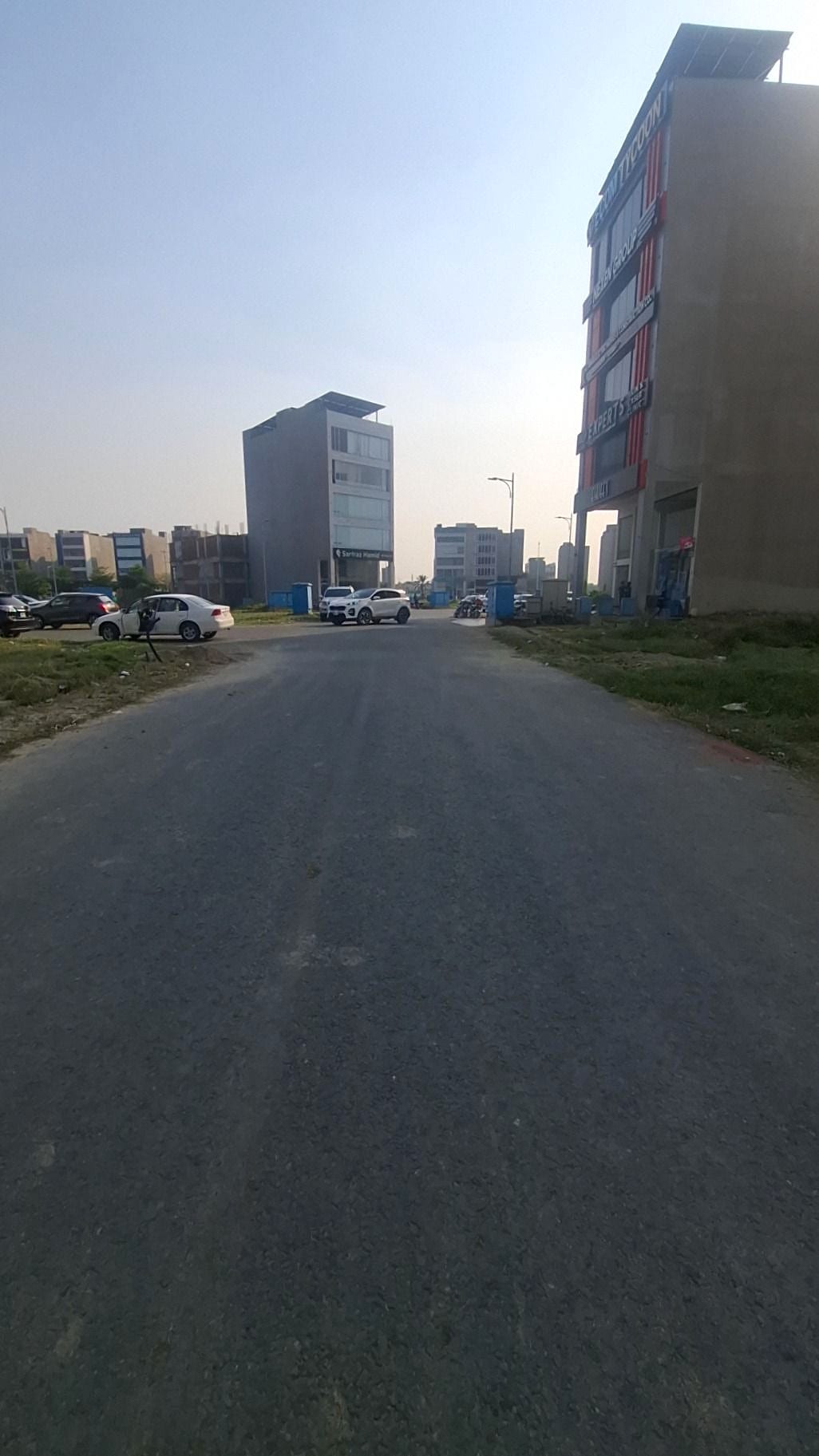 The road in front — Plot 72, Block BWB, DHA Phase 8