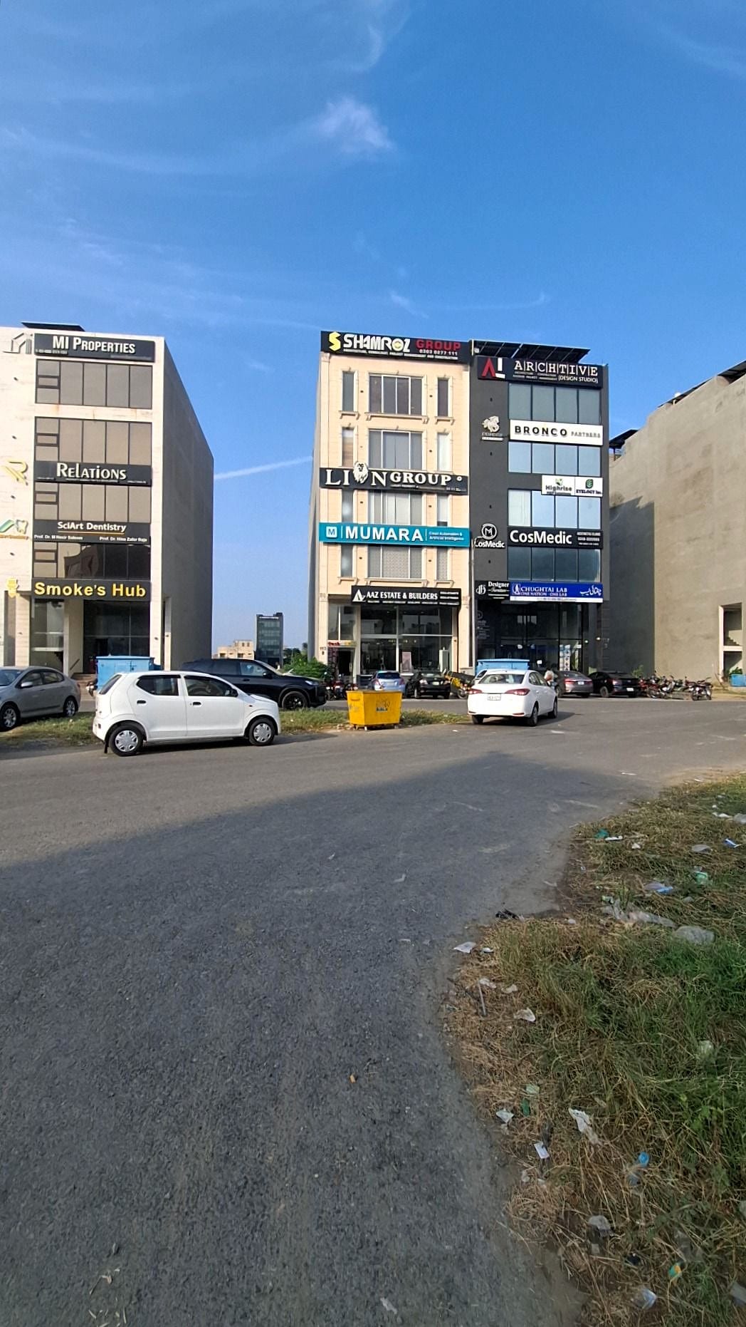 The road in front — Plot 113, Block BWB, DHA Phase 8