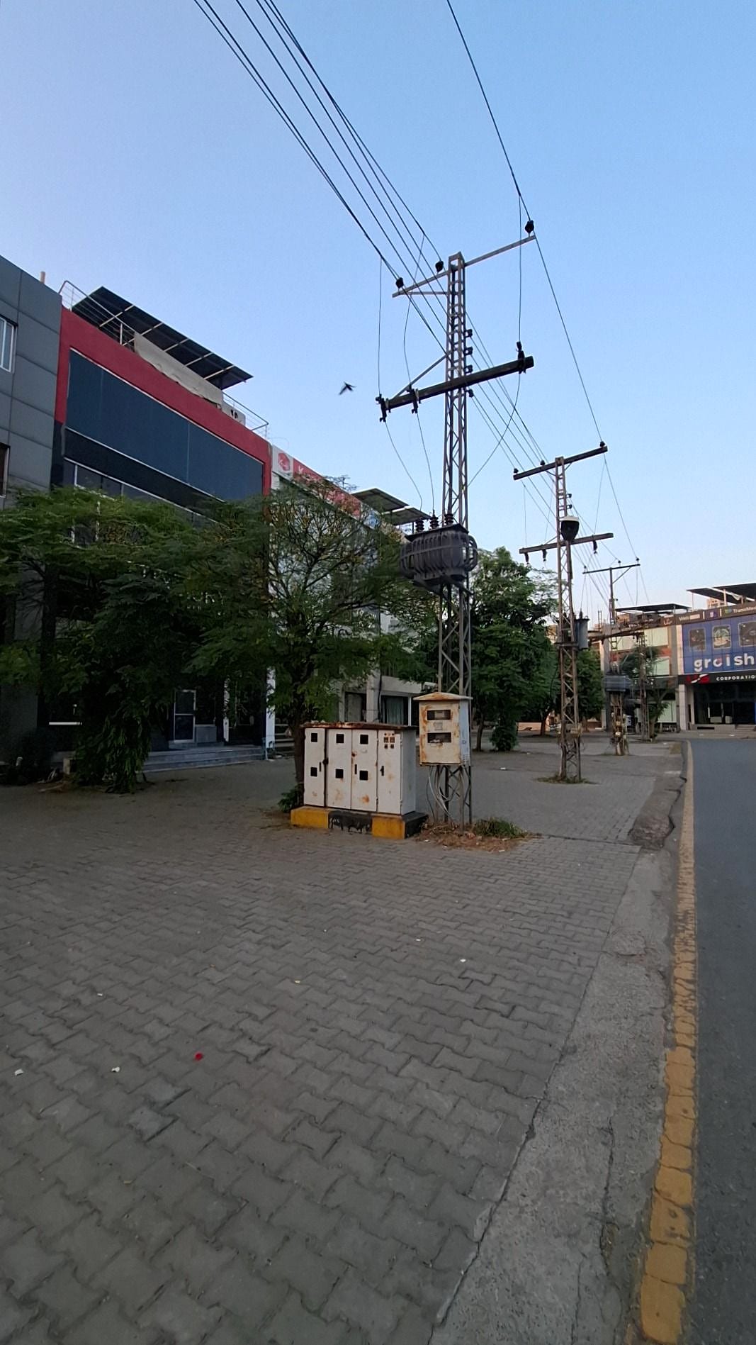 Pole in front — Plot 119, Block CCA, DHA Phase 4