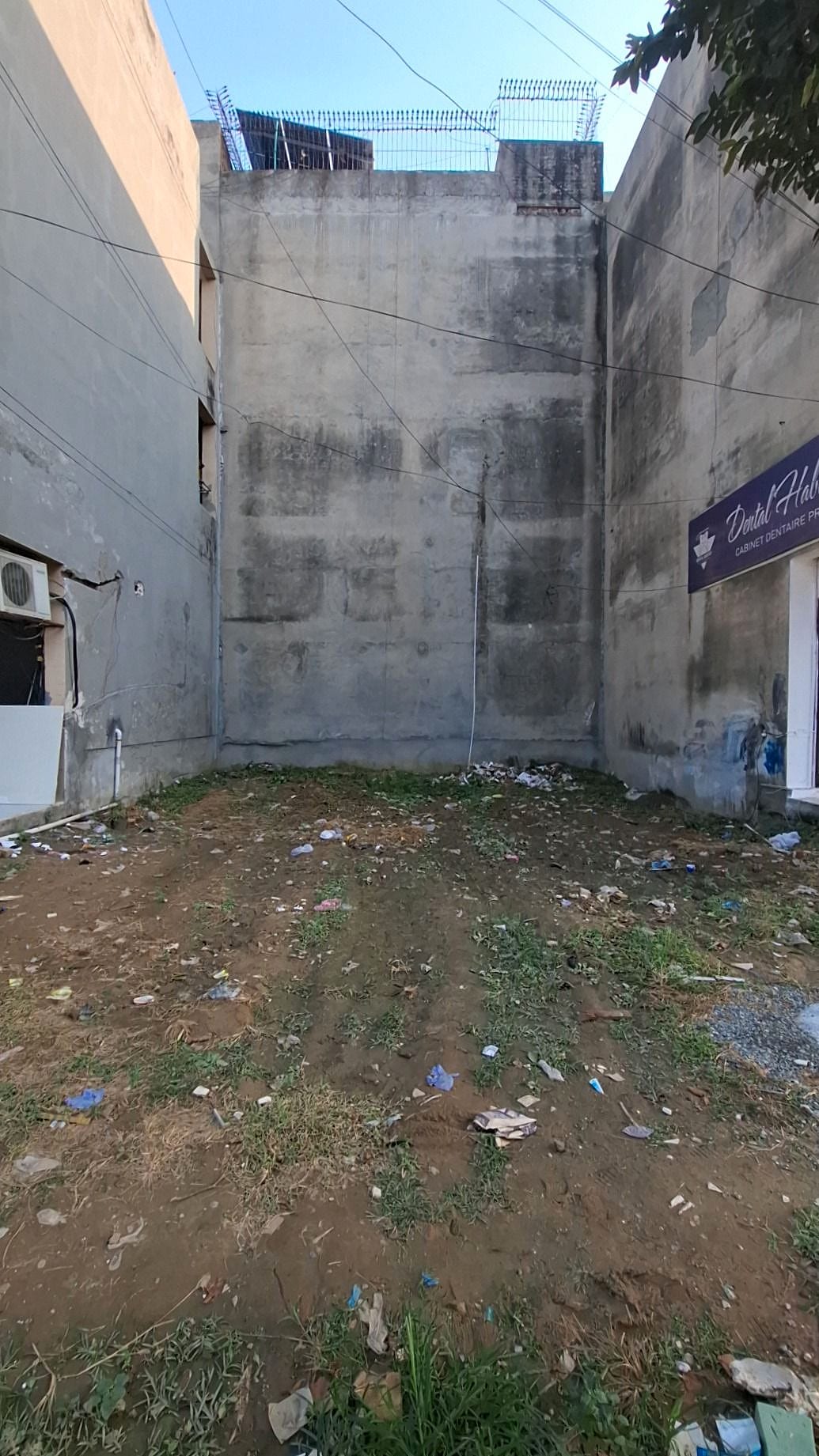 Back boundary — Plot 16, Block CCA, DHA Phase 4