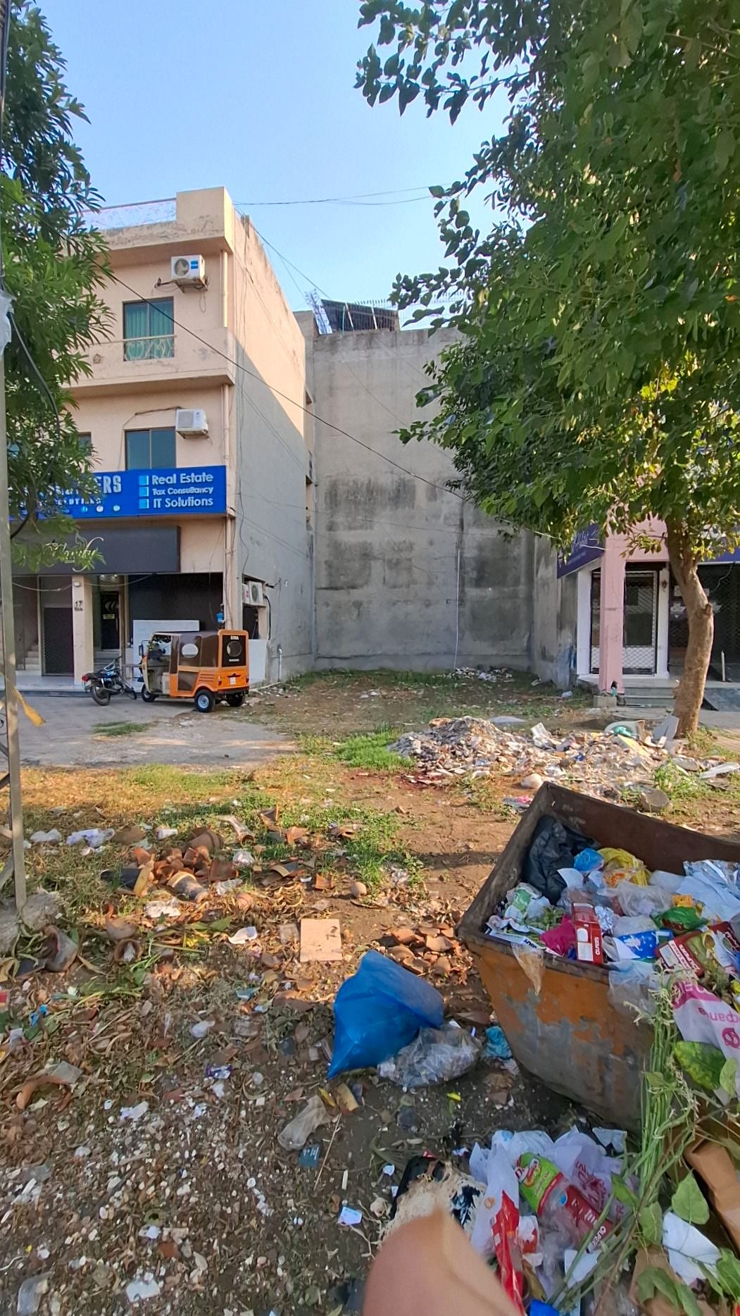 Plot number on site — Plot 16, Block CCA, DHA Phase 4