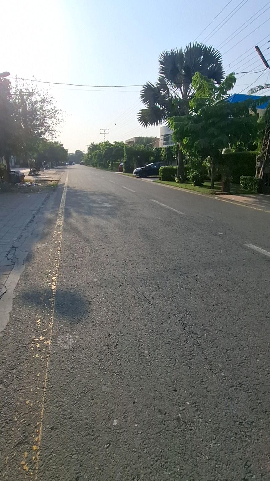 The road in front — Plot 16, Block CCA, DHA Phase 4