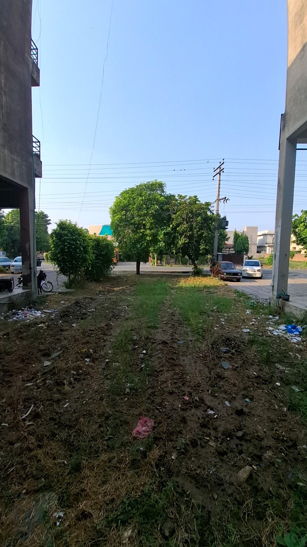 From inside the plot — Plot 9, Block CCA, DHA Phase 4