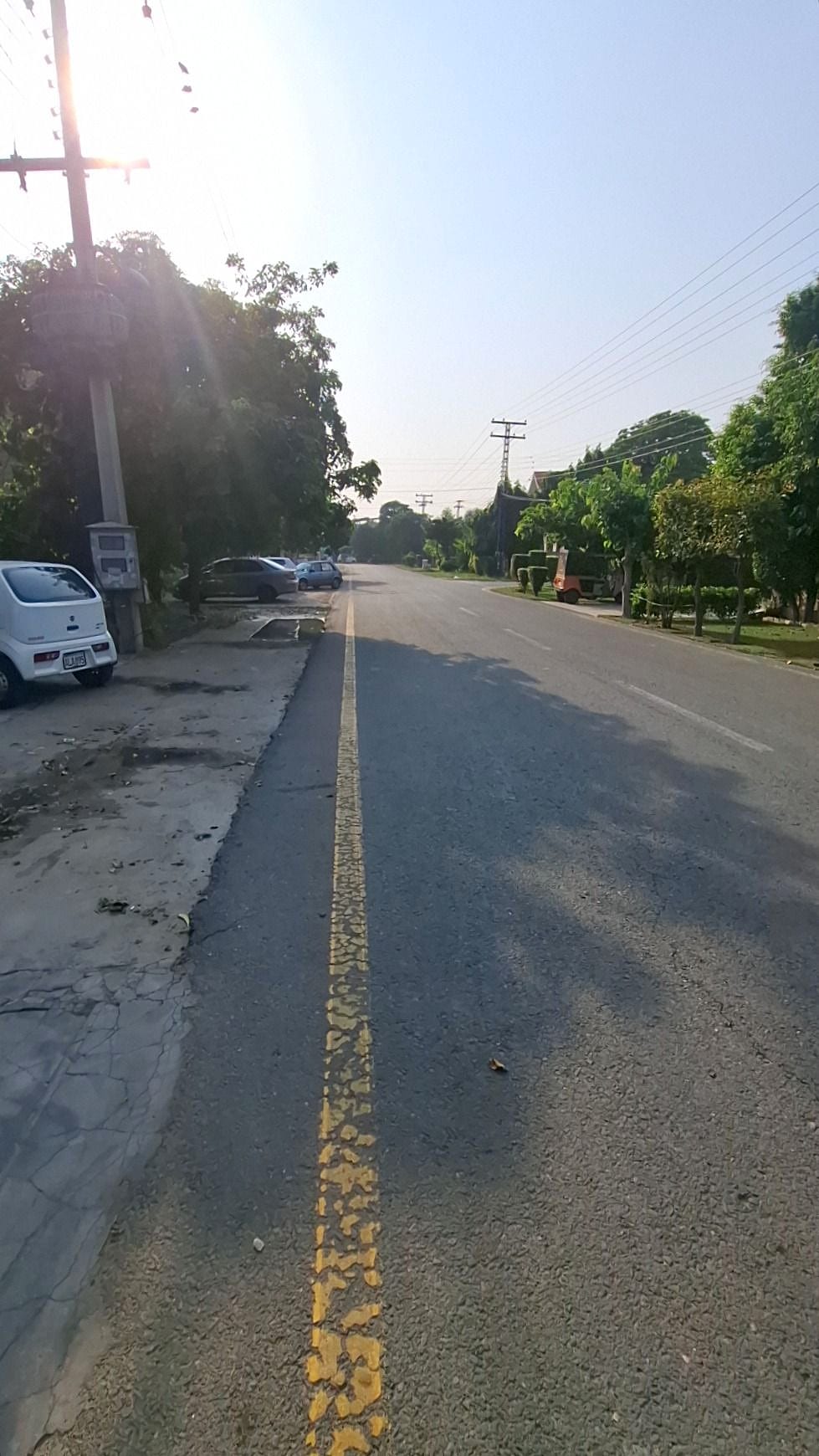 The road in front — Plot 9, Block CCA, DHA Phase 4